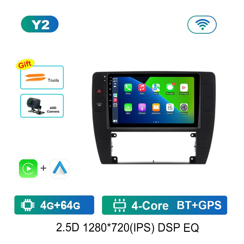 Android Car Radio Multimedia Video Player for VW Volkswagen Passat B5 2000 2001 2002 - 2005 Cooling Fan 4G WiFi Touch Screen