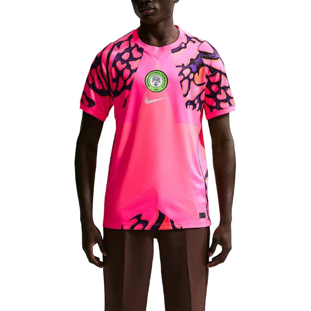 Nike Dri-Fit 2026 Season Nigeria Team Goalkeeper Fan Version Quick-Dry Short Sleeve Football Shirt Men Tops IB5313-645