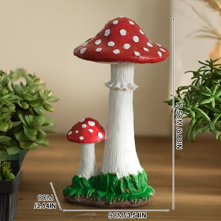 Outdoor Artificial Mushroom Resin Statue Ornament Garden Decors for Landscape Courtyard Kindergarten and Lawn Decoration