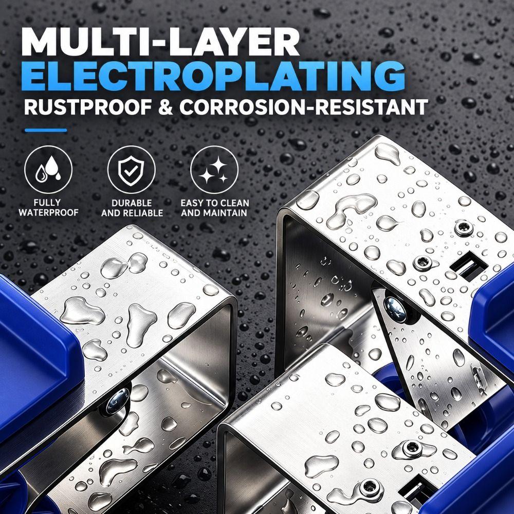 2pcs Stainless Steel Drawer Front Installation Clamps Drawer Panel Fixing Clamp  Woodworking