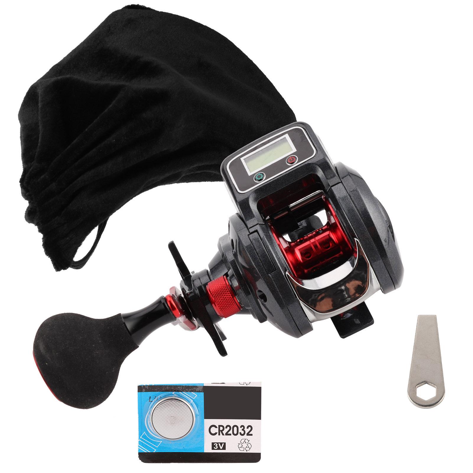 Metal Digital Display Fishing Reel Casting Wheel 6:3:1 Speed ratio 9+1 BB Tackle Accessory left