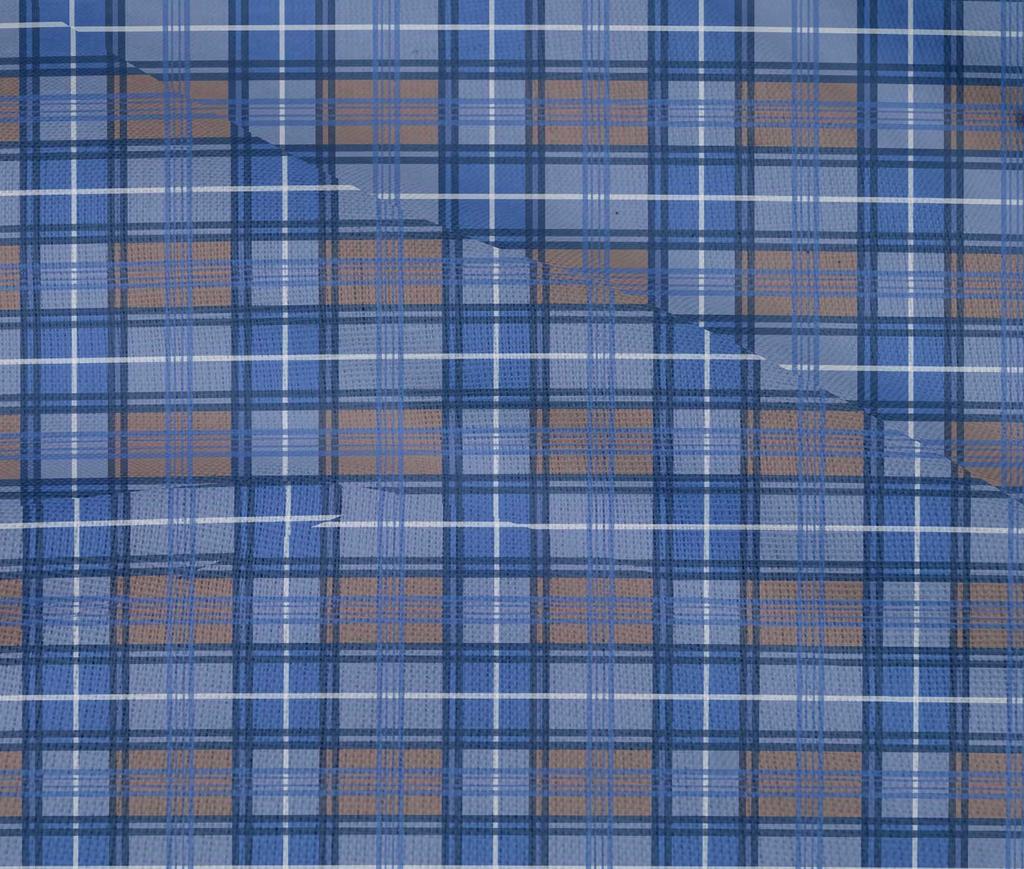 oneOone Cotton Flex Dusty Brown Fabric Madras Check Dress Material Fabric Print Fabric By The Yard 40 Inches