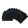 A Deck of Playing Cards and a Set of 7 Dice, Plastic Waterproof and Wear-resistant Playing Cards, Blue-purple Multi-sided Digital Dice.