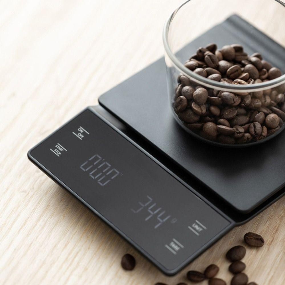 LCD Digital Kitchen Weight High Precision Coffee Scale Multifunction Electronic Balance  Espresso