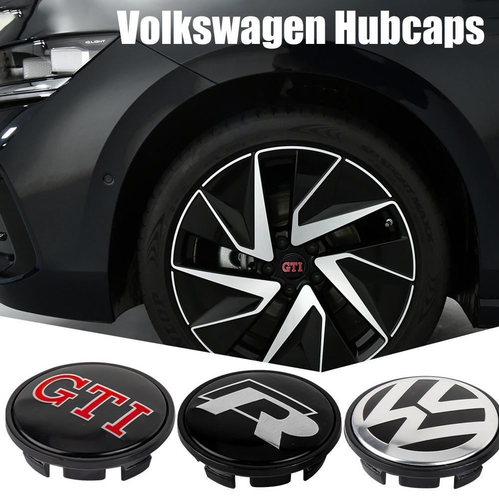 4PCS Car 56/65/66mm Wheel Center Hub Caps Cover Valve Cap For Volkswagen VW Golf R GTI Touareg Jetta CADDY Polo Tiguan B6 Passat QK1
