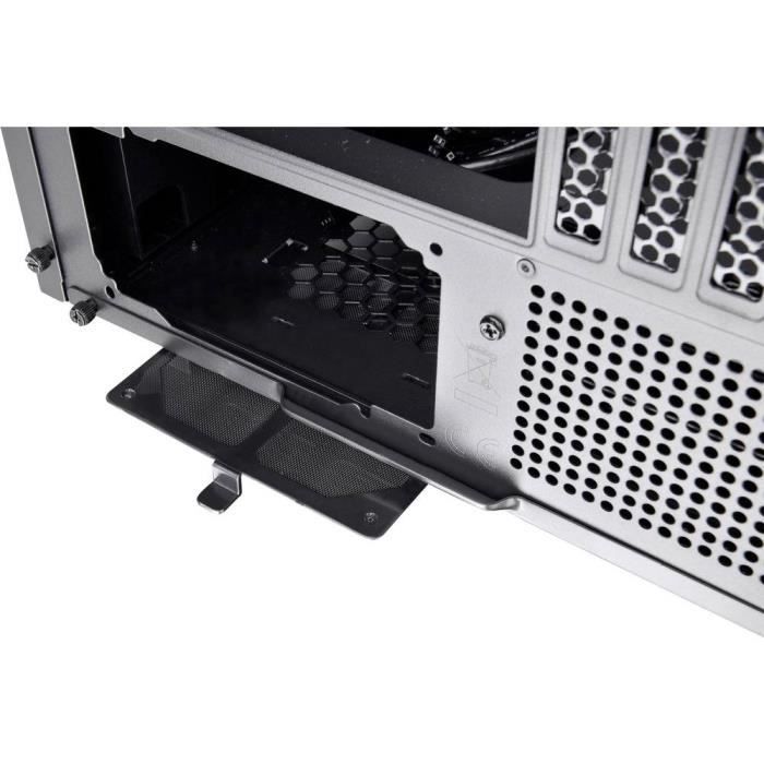 Boîtier pc - thermaltake - divider 200 tg air - noir - 2 ventilateurs - verre trempé