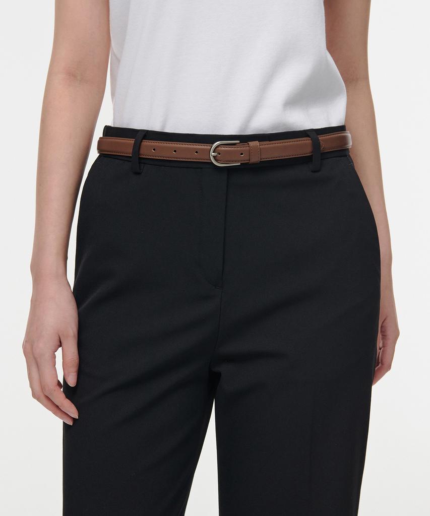 MUSINSA STANDARD WOMAN Women'S Synthetic Leather Slim Belt_20Mm (Type A)
