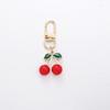 Charming Cherry Pendant Keychain: Cute 3D Fruit Bag & Phone Accessory