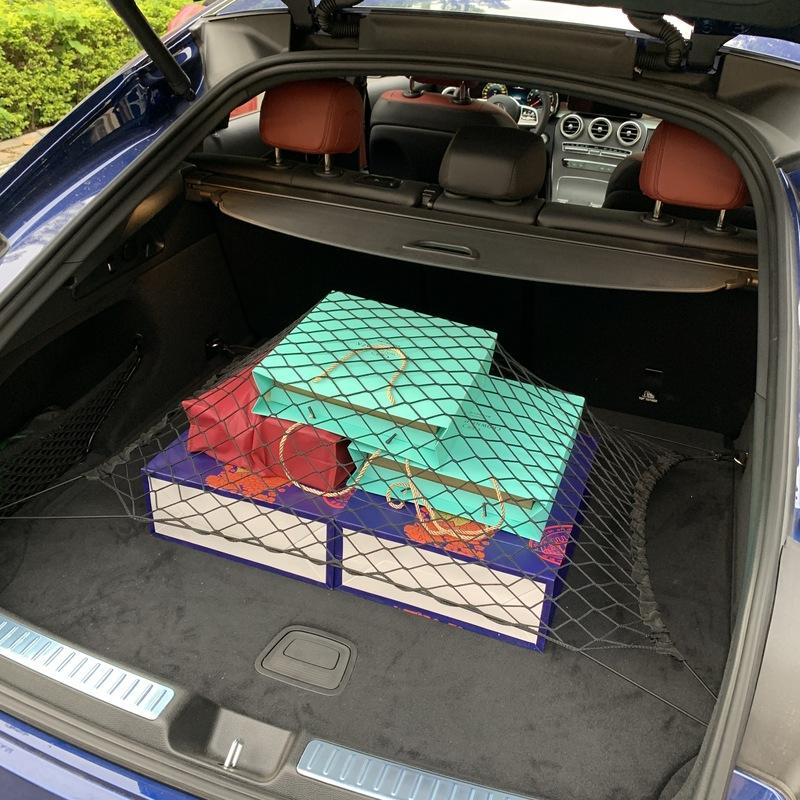 Car Rear Cargo Trunk Storage Organizer Net For Hyundai SantaFe Veracruz Mistra Tucson Veloster Rohens AZERA  Avante IONIQ