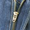 Jeans Rasgados con Calavera de Moda para Mujer - Estilo Europeo y Americano, Pierna Recta, Dobladillo Enrollado, Pantalones de Talla Grande