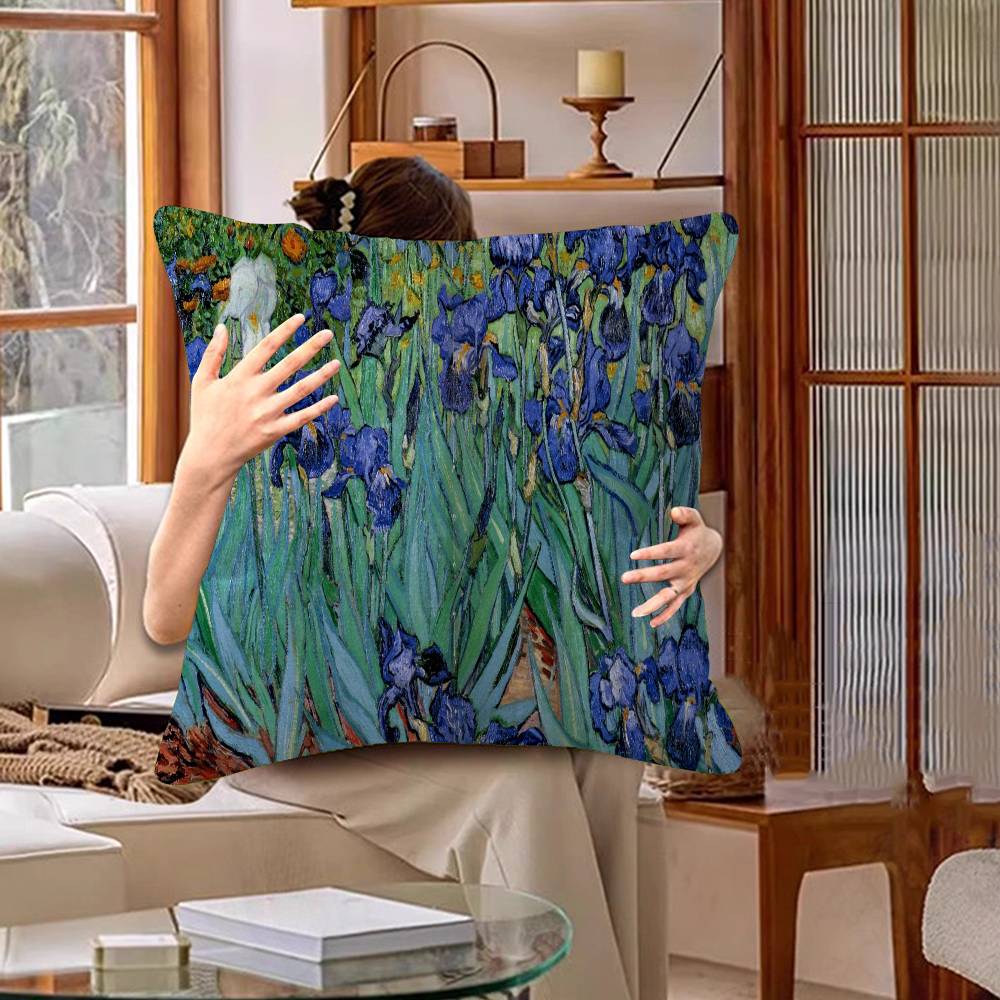 Vintage Art Van Gogh Oil Painting Pillow Cover Design cushion Cover decor Holiday Decorati