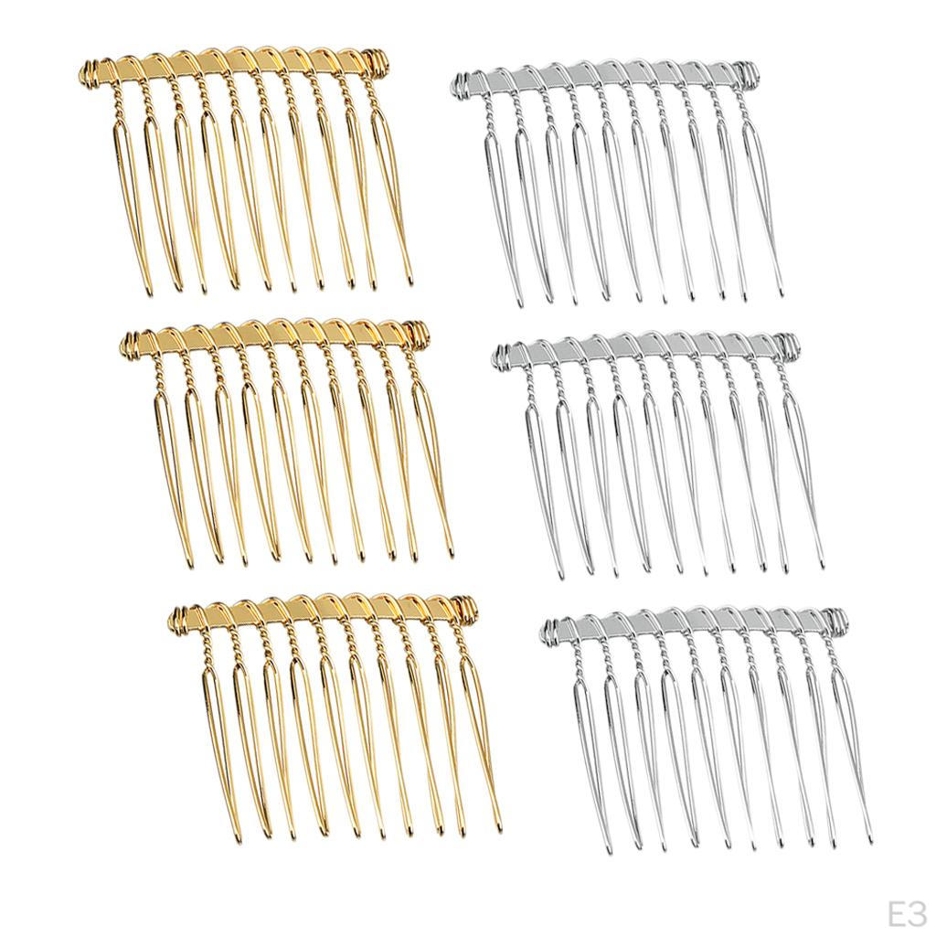Fancy DIY Metal Wire Hair Clip Combs Bridal Wedding Veil for Women
