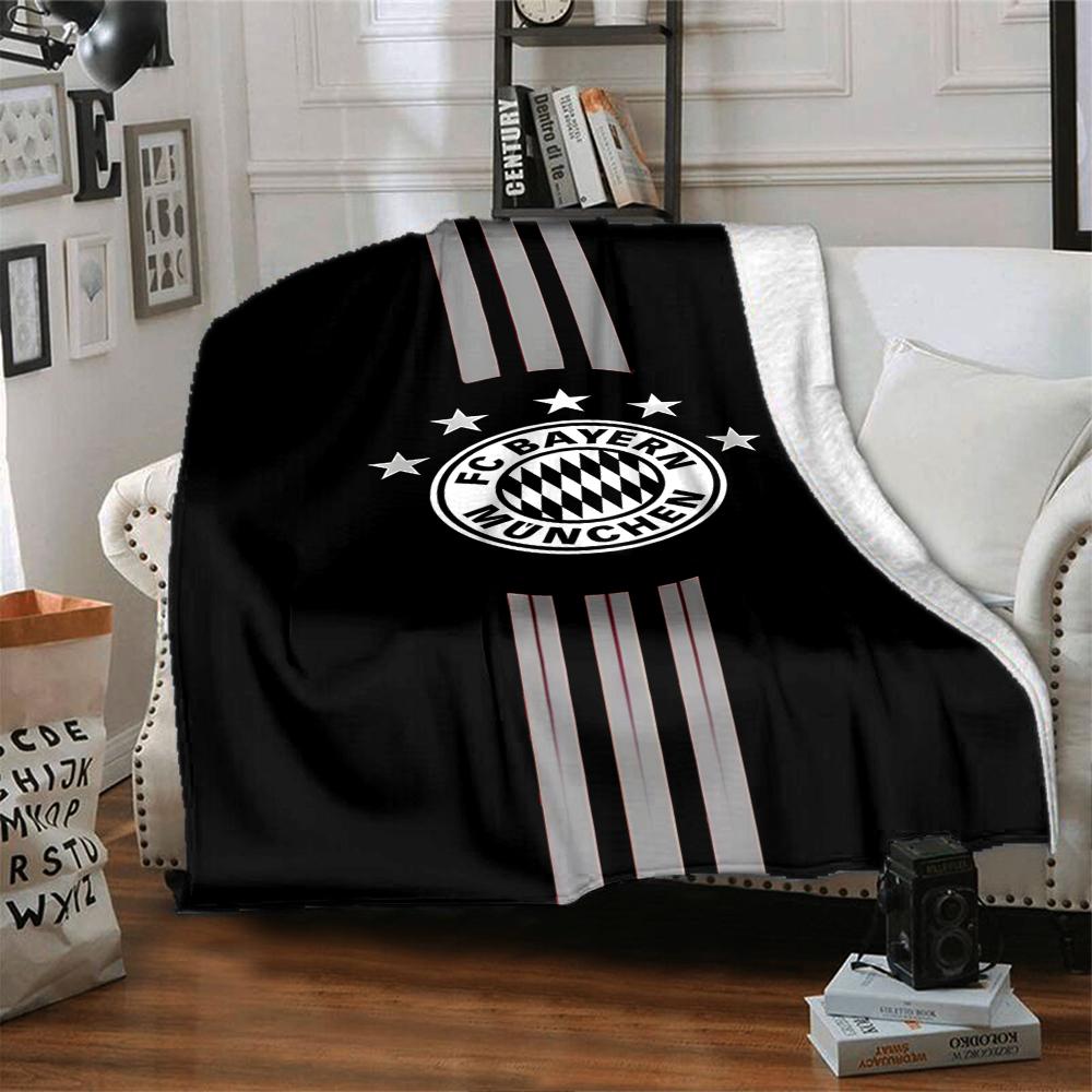 Bayern Munich Crest Blankets Flannel Printed Breathable Warm Throw Blanket for Home Office Bedspreads 0708a120