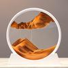 3D Sandscape Moving Sand Art Picture Quicksand Craft Round Glass Deep Sea Liquid Hourglass Flowing Sand Painting Home Decor Gift