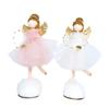 2023 Standing Pink Angel Doll Toy Wing Christmas Tree Hanging Pendant Ornaments Home Decoration Decor Xmas New Year Gift Navidad