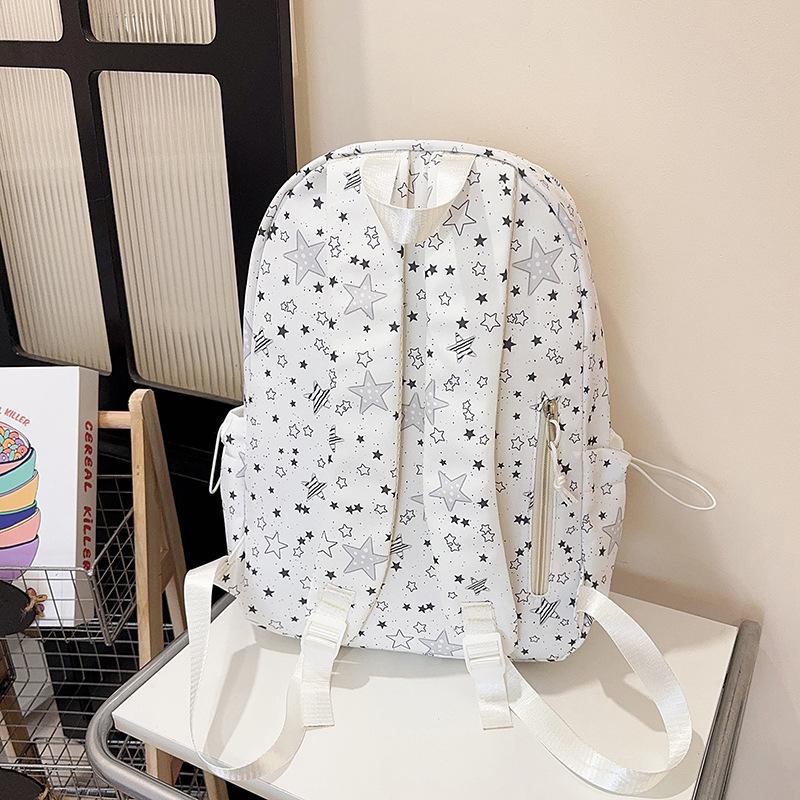 Schoolbag new middle and high school girls schoolbag simple Korean version versatile cute backpack large capacity leisure travel backpack