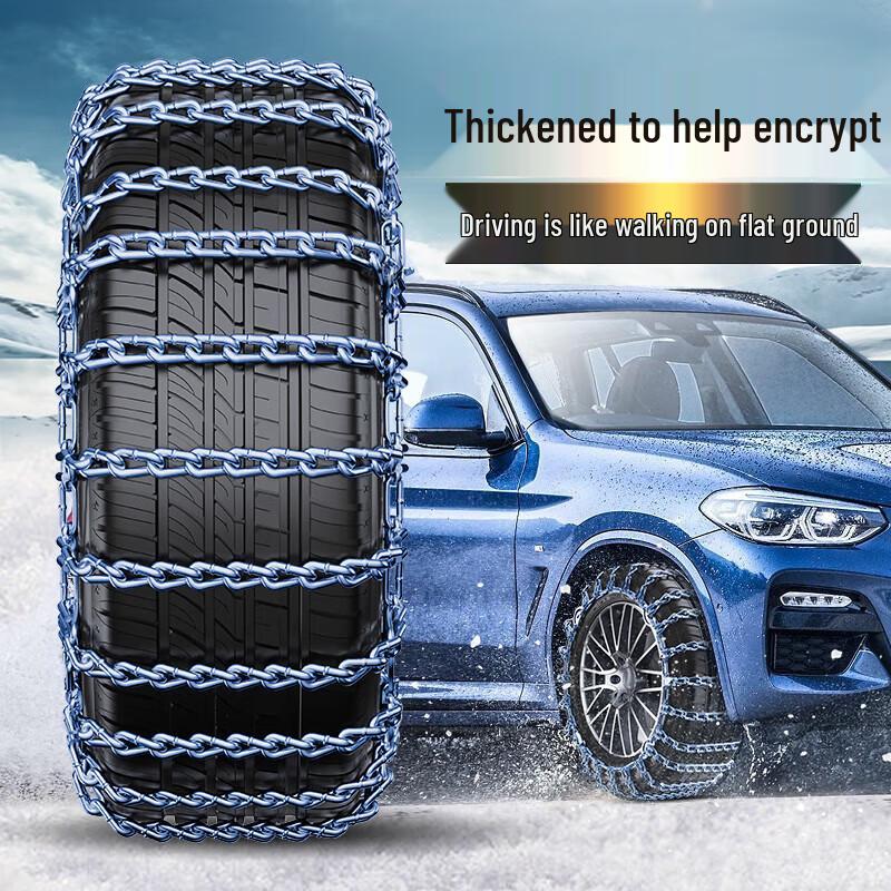 Univerzální protiskluzové sněhové řetězy pro auta, SUV, sedany, nákladní vozy – Snadné vyjetí ze sněhu, není potřeba zvedák