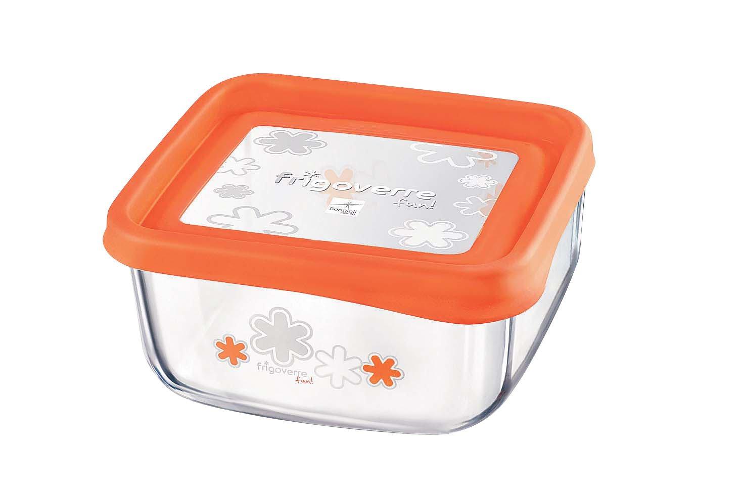 Bormioli Rocco Frigobert Fan RBR6001 Square, 15cm, Orange, 3.87870.MQ7