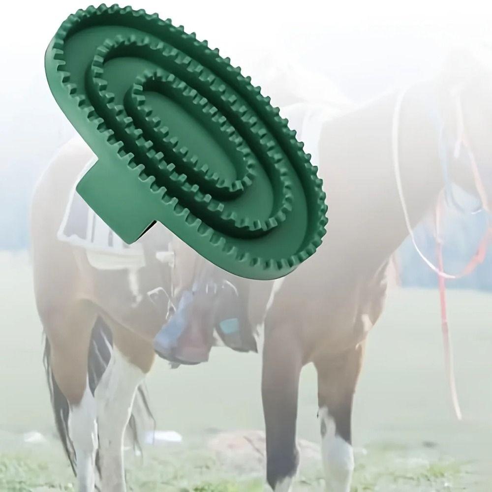1Pcs Handheld Horse Grooming Brush Shedding Cleaning Tool New Horse Hair Scraper  for Daily Grooming