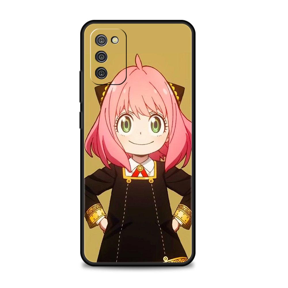 For Samsung A12 A51 A52 A41 A21s A72 A31 A02s A71 A32 4G A73 A53 A52s 5G Print Funda Spy×Family Cute Yor Anya Bright Drawing
