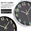AUTVIVID Luminous Wall Clock, Silent, Continuous Second Hand, Large Dial, Automatically Illuminates in Darkness, Luminous, 3D Large Dial, Easy to Read