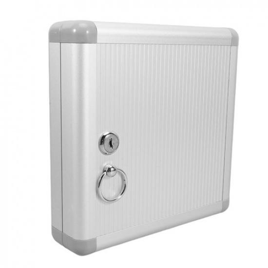 12 Position Wall Mounted Key Storage Box Aluminum Alloy for Car and Office Keys