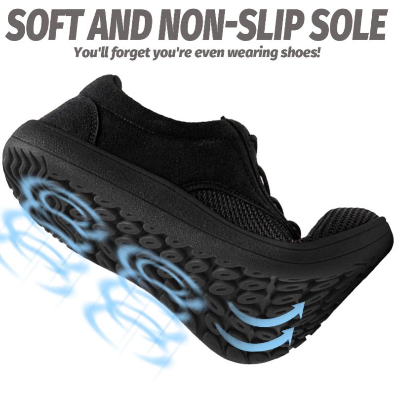 fashion Fujeak Plus Size Sneakers for Men Non-slip Wide Barefoot Shoes Comfortable Minimalist Walking Shoes Trendy Casual Men's Footwear