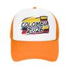Kolumbien Fußballspiel Netz-Baseballkappen Unisex Sonnenhüte USA Kanada Mexiko Fußballkappen Verstellbare Sommer-Trucker-Kappen