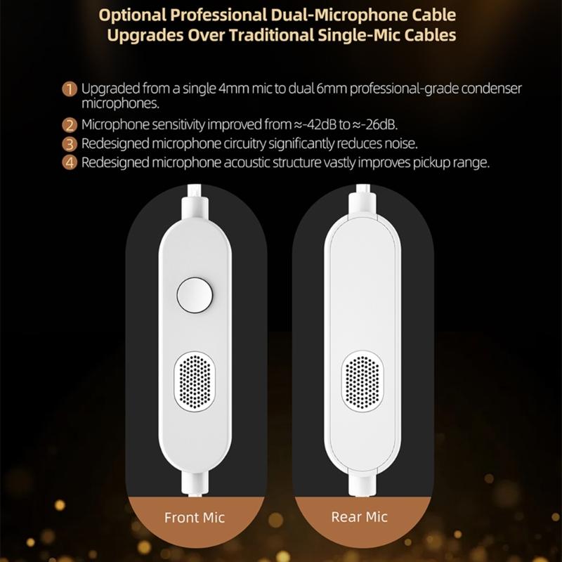 Professional Acoustics Tuning 3 Dynamic Driver Earphones Adjustable Rotating Design Braideds Cable For Audiophiles