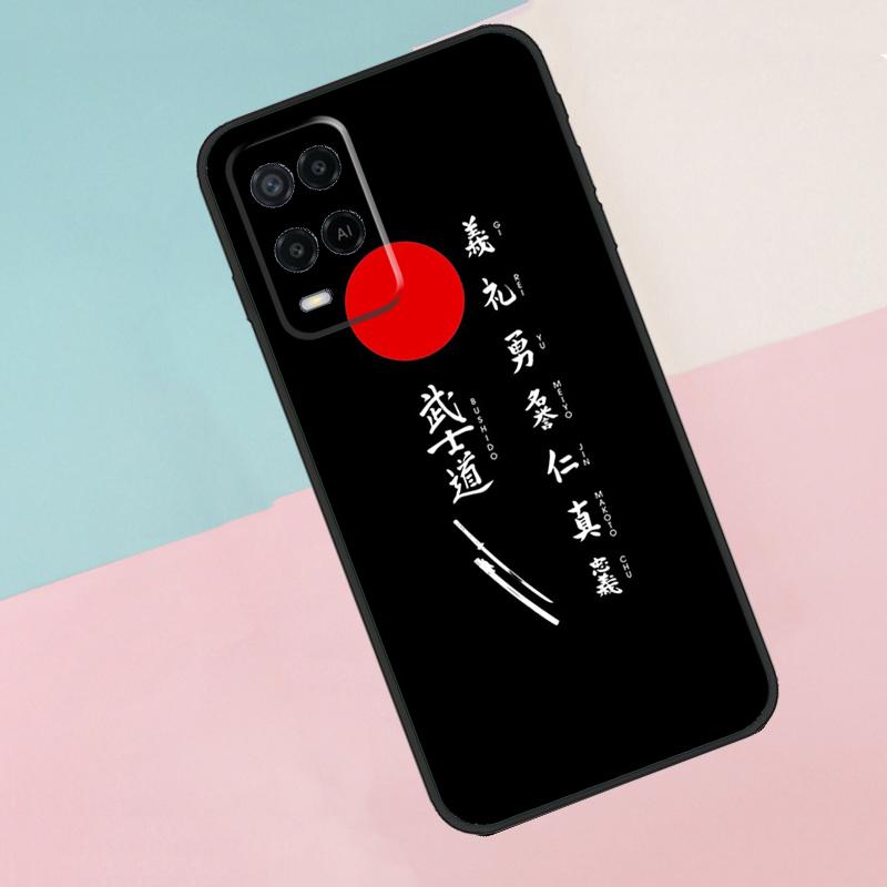 Japanese Bushido Samurai For Oppo A40 A60 A80 A18 A38 A58 A78 A98 A79 A16 A76 A96 A15 A74 A94 A54 A77 A17 Phone Case