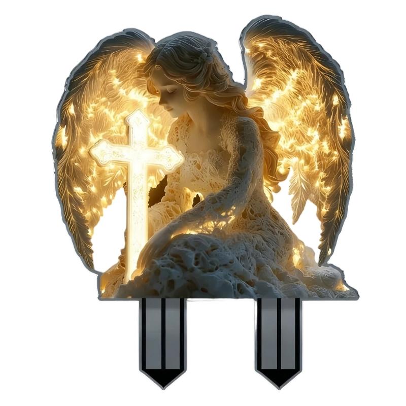 Durable Acrylic Cemetery Garden Decoration Stake Weather Resistant For Memorials Landscaping And Outdoor Ornaments Use