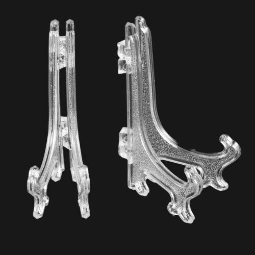 15Pcs Clear Plate Display Easel Stand Picture Art Holders Frame Award Organizer