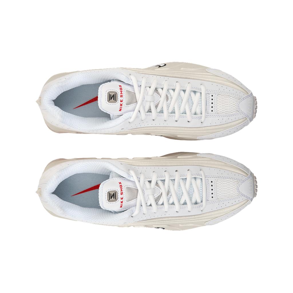 Nike Tênis Feminino Shox R4 Phantom Vermelho Picante Branco Creme AR3565-103