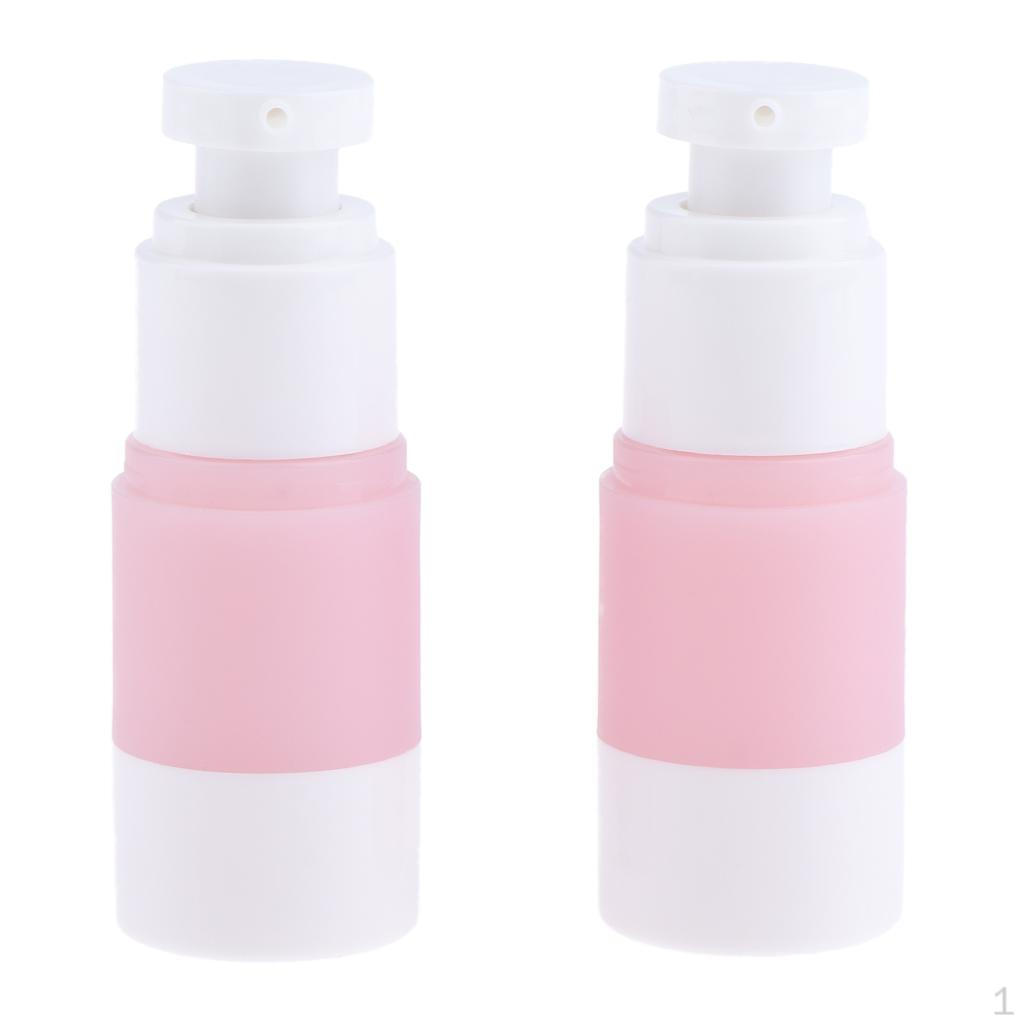 

15ml Bottles Set Of 2 Empty Transparent Plastic Travel Pieces 15ml
