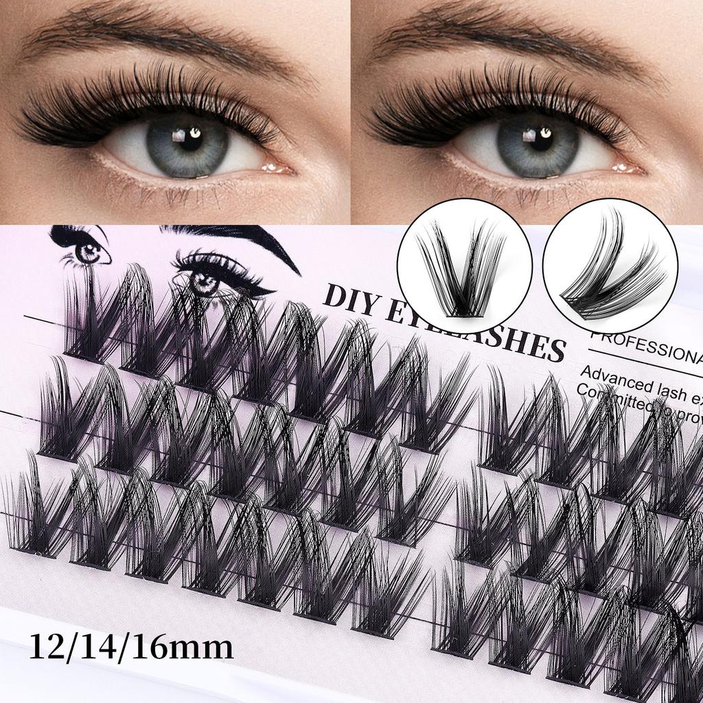 Diy Single Cluster D Curved Hair False Eyelashes Dense Natural Segmented Grafted Eyelashes