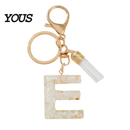 Key Holder For Backpack Keychain Pendant, Letter A-Z Charm with Tassel, Alphabet Initial Metal Keyring for Handbag Bag Pendant