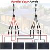 Solar Male Female Connector 30A 1000V Y Splitter Cable Y Branch Connector 1 To 4 Adapters for Solar Panel Part