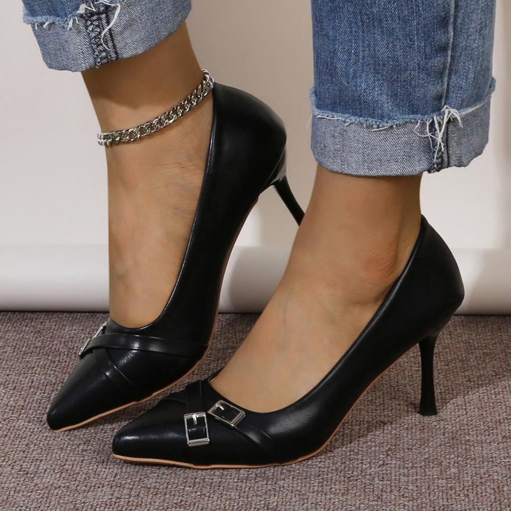 Fashion High Heels Women Sexy Sandals Pointed Toe Slingback Shoes 2024 Summer New Slippers Elegant Dress Pumps Cozy Femme Shoes