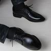 Fashion Men's Formal Shoes Lace Up Oxfords Natural Gumrukfree Genuine Leather 39 Party Casual Low Price Suit New Office Social Shoe Male