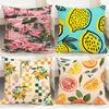 Tropical Fruit Texture Cushion Cover Comfortable Reversible Pillow Cover Ideal For Car Sofa Bedroom & Beyond