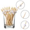 100 Pcs Golf Cocktail Picks, Fancy Toothpicks for Appetizers, Wooden Fruit Skewers Bamboo Food Sticks for Sandwich, Golf Themed Party Decorations