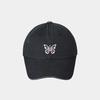 VINTAGE MINI BUTTERFLY BALL CAP_BLACK PINK