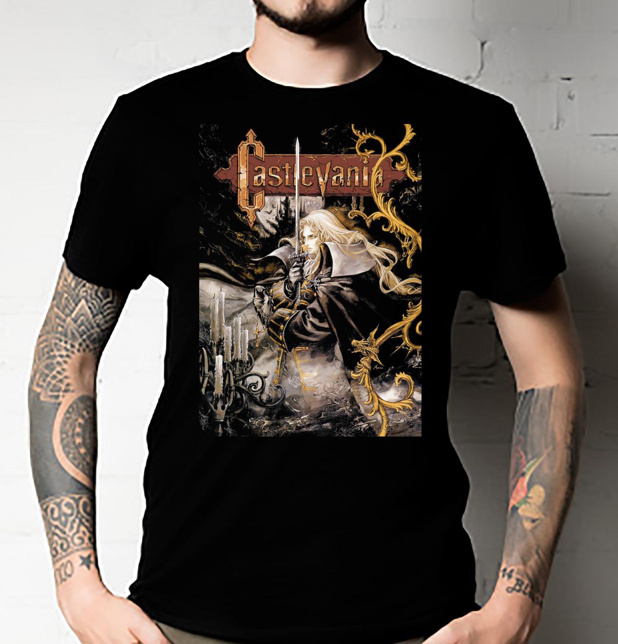 Castlevania Alucard Shirt Castlevania TEE anime T-shirt Unisex ALL SIZE XXXXL