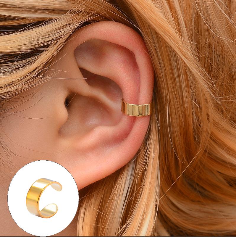 1Pc Punk Metal Ear Cuff Ear Clip For Women No Pierced C Shape Geometric Small Earcuff Ear Wrap Earcuff Clips Jewelry