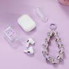 TWS-K44 Wireless Bluetooth Earphones with DIY Hand-Painted Beaded Keychain Case