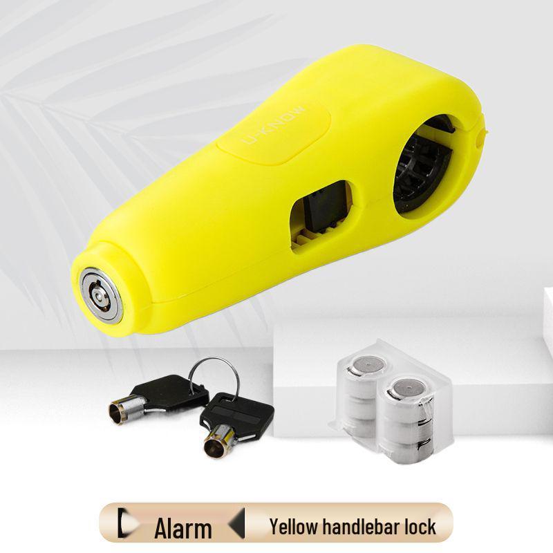 Anti-Theft Motorcycle Brake & Throttle Lock with Alarm