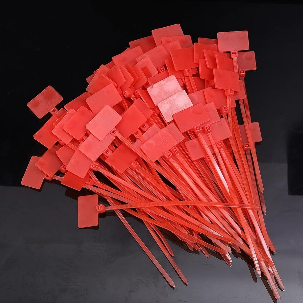 Nylon Cable Tie Plastic Loop Ties Markers Tag Cable Self-locking Zip Ties Office Plastic Loop Ties Wire Wraps Fixing Straps