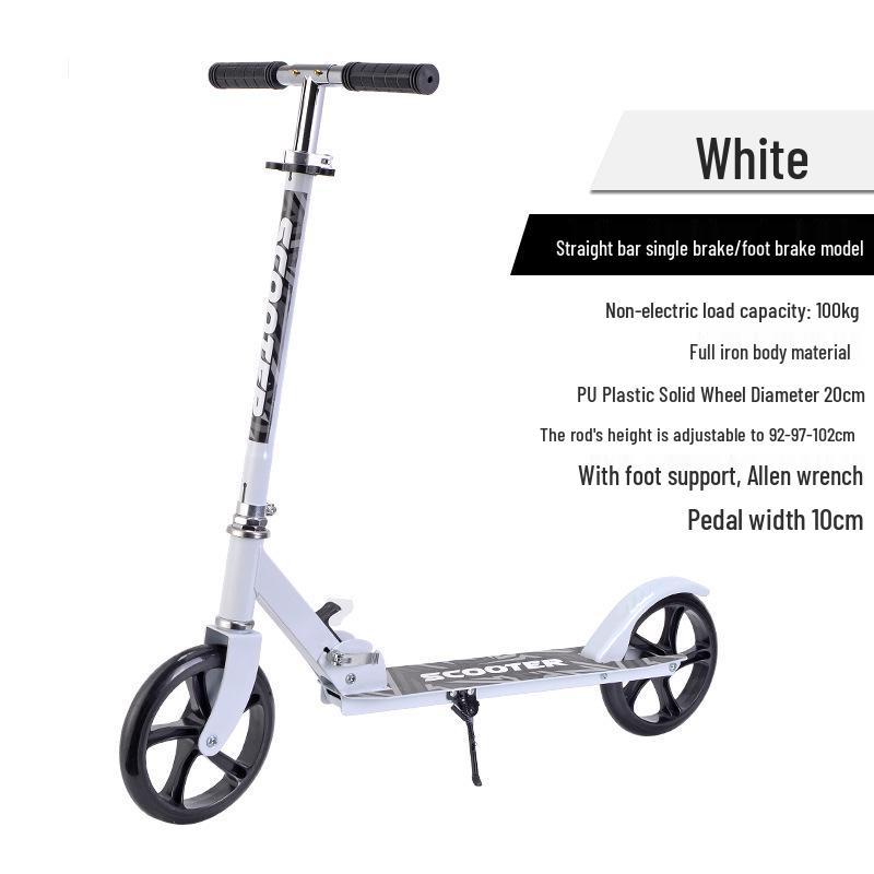 Faltbarer City-Roller: Großes Rad für Teenager & Erwachsene