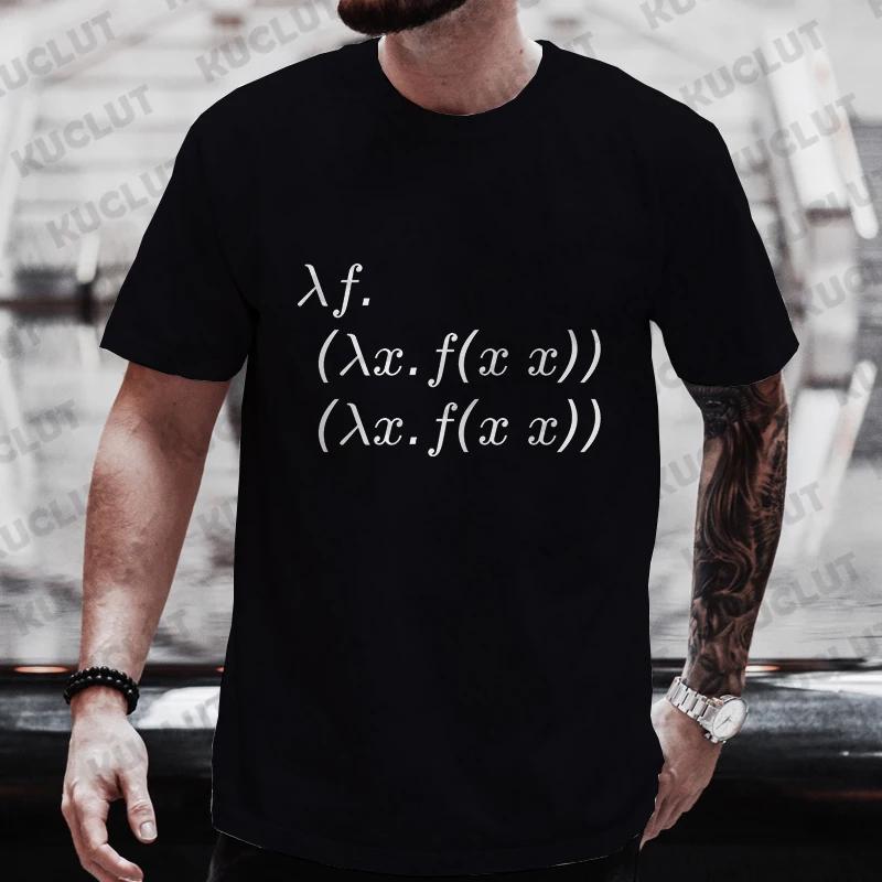Men's Streetwear T-shirts Sum of Cubes Maths Print T-Shirt Oversized Funny Formula Mathematics Graphic Tees for Men Women Tops