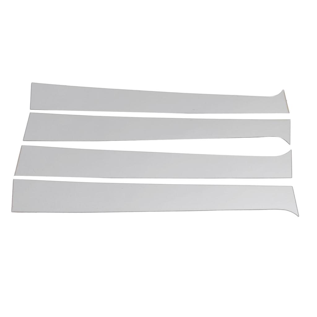 4Pcs Pillar Post Trim Mirrored Finish Weather Resistant Chrome Pillar Post Trim Cover for Crew Quad
